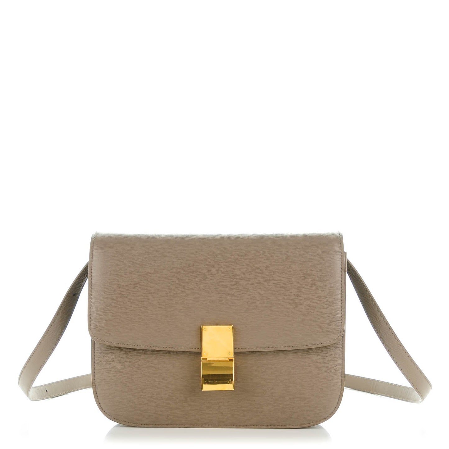 Liege Calfskin Medium Classic Box Flap Bag Souris