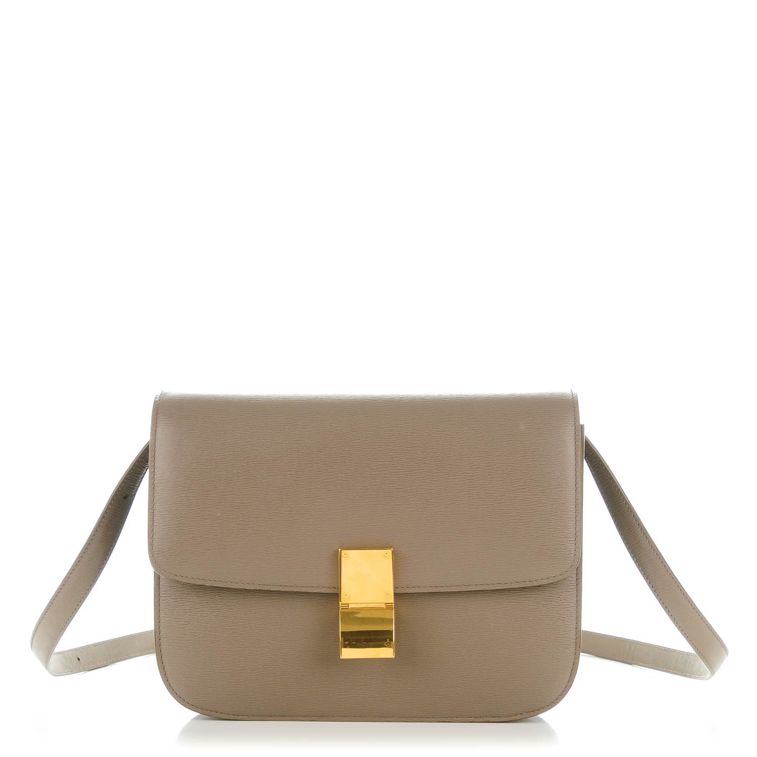 Celine Liege Calfskin Medium Classic Box Flap Bag Souris 1 of 9
