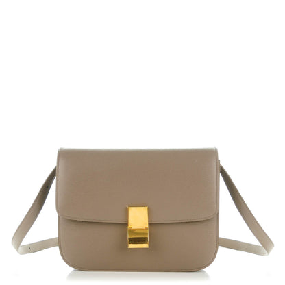 Celine Liege Calfskin Medium Classic Box Flap Bag Souris 1 of 9