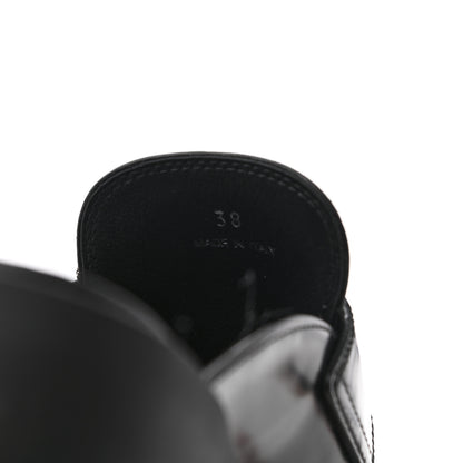 Prada Spazzolato Triangle 40mm Loafer Mules 38 Black 9 of 10
