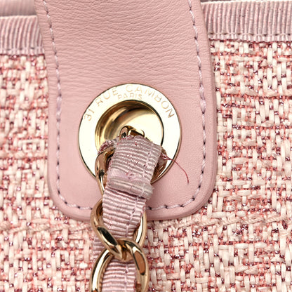 Chanel Straw Lurex Medium Deauville Tote Pink 12 of 12