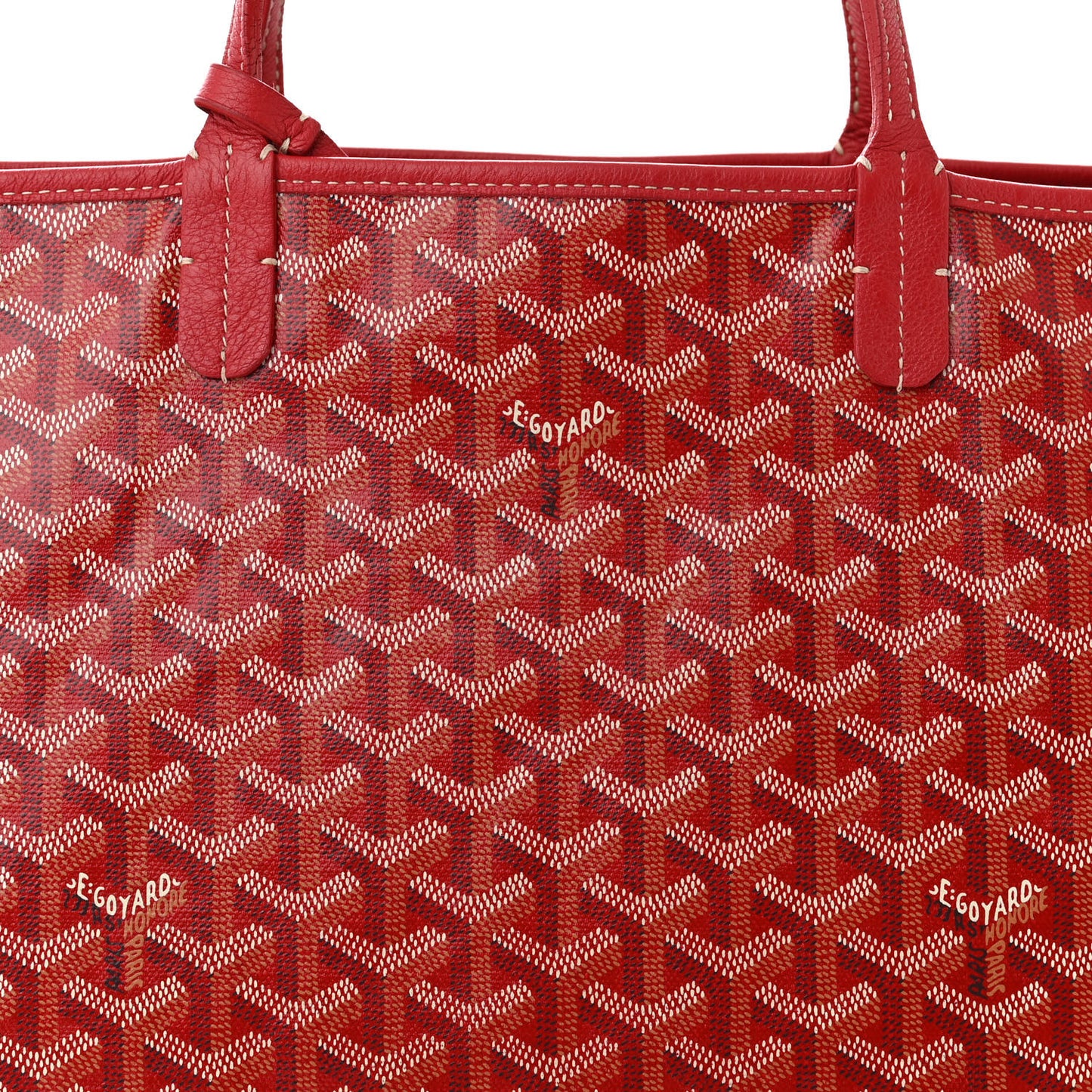 Goyardine Reversible Anjou PM Red