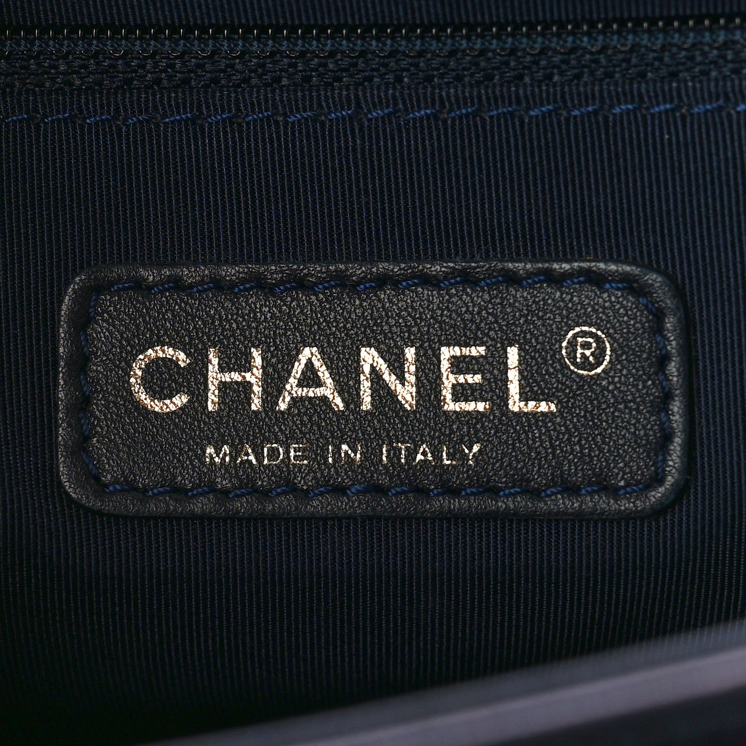 Chanel Lambskin Embossed New Medium Boy Cube Flap Navy 6 of 13