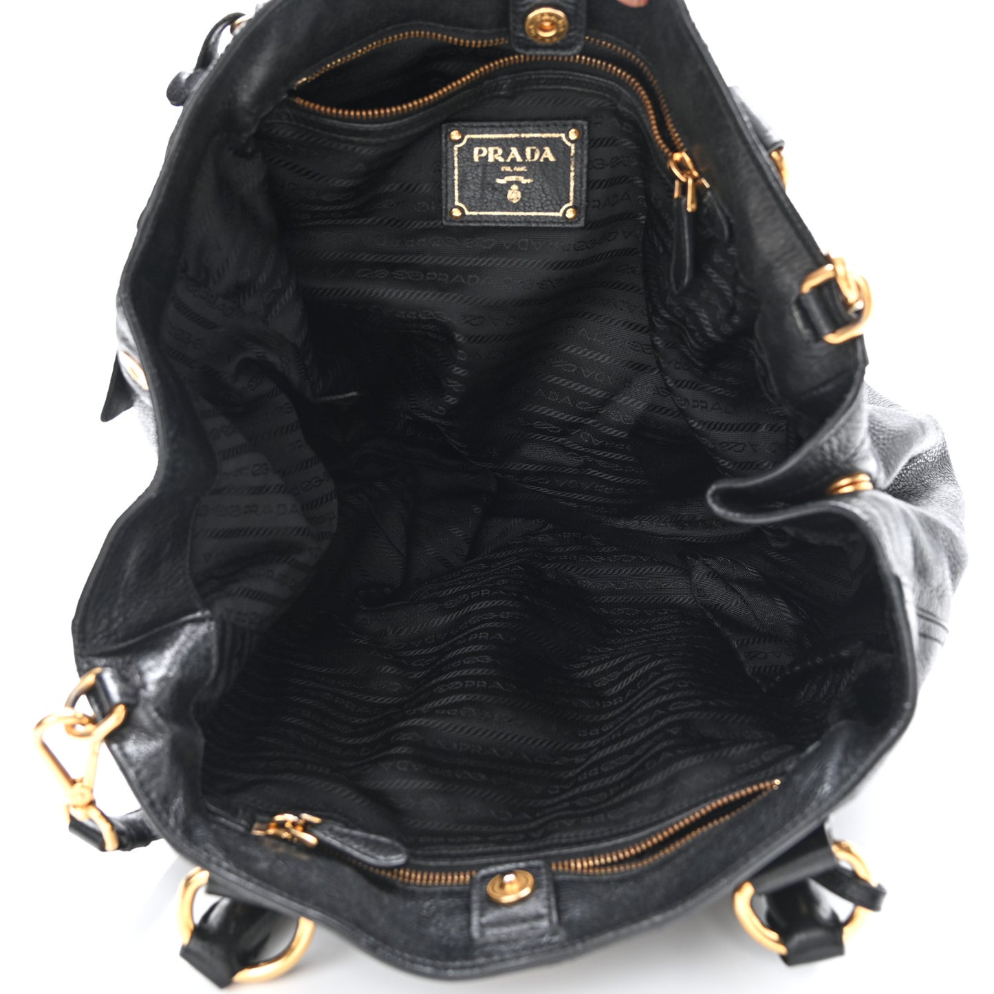 Vitello Daino Tote Black