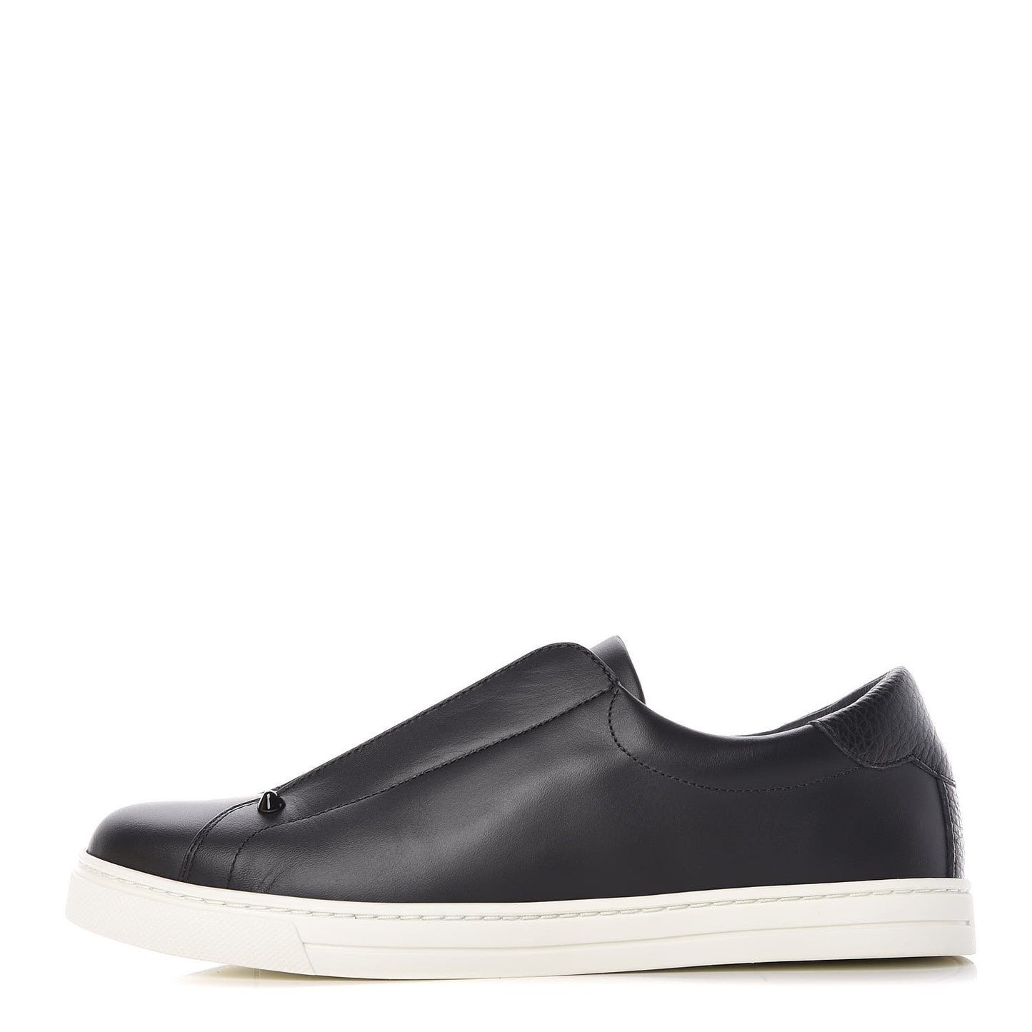 Vitello Microfiber FF Rockoclick Slip On Sneakers 39 Black Tobacco