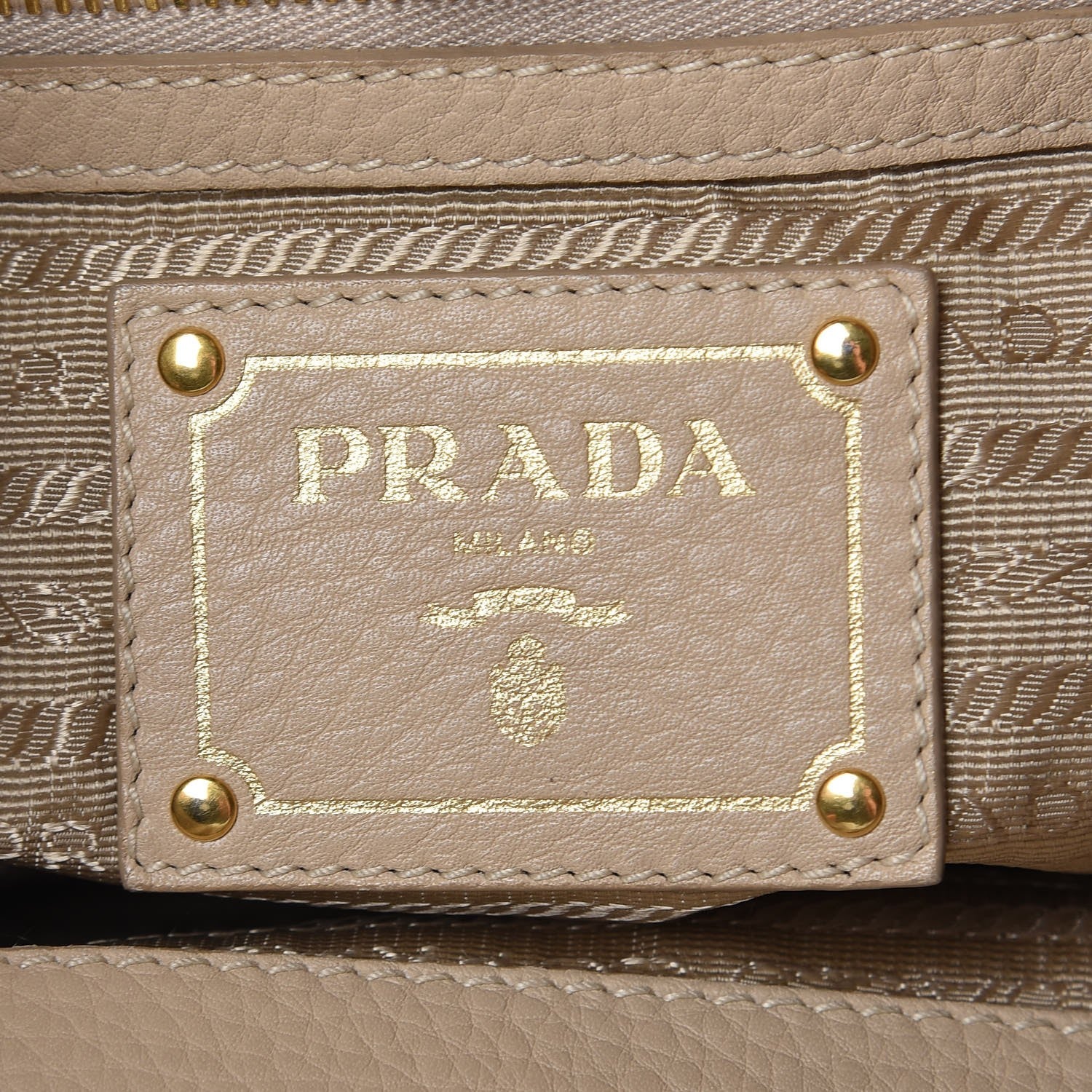 Prada Vitello Daino Side Pocket Hobo Sabbia 6 of 17