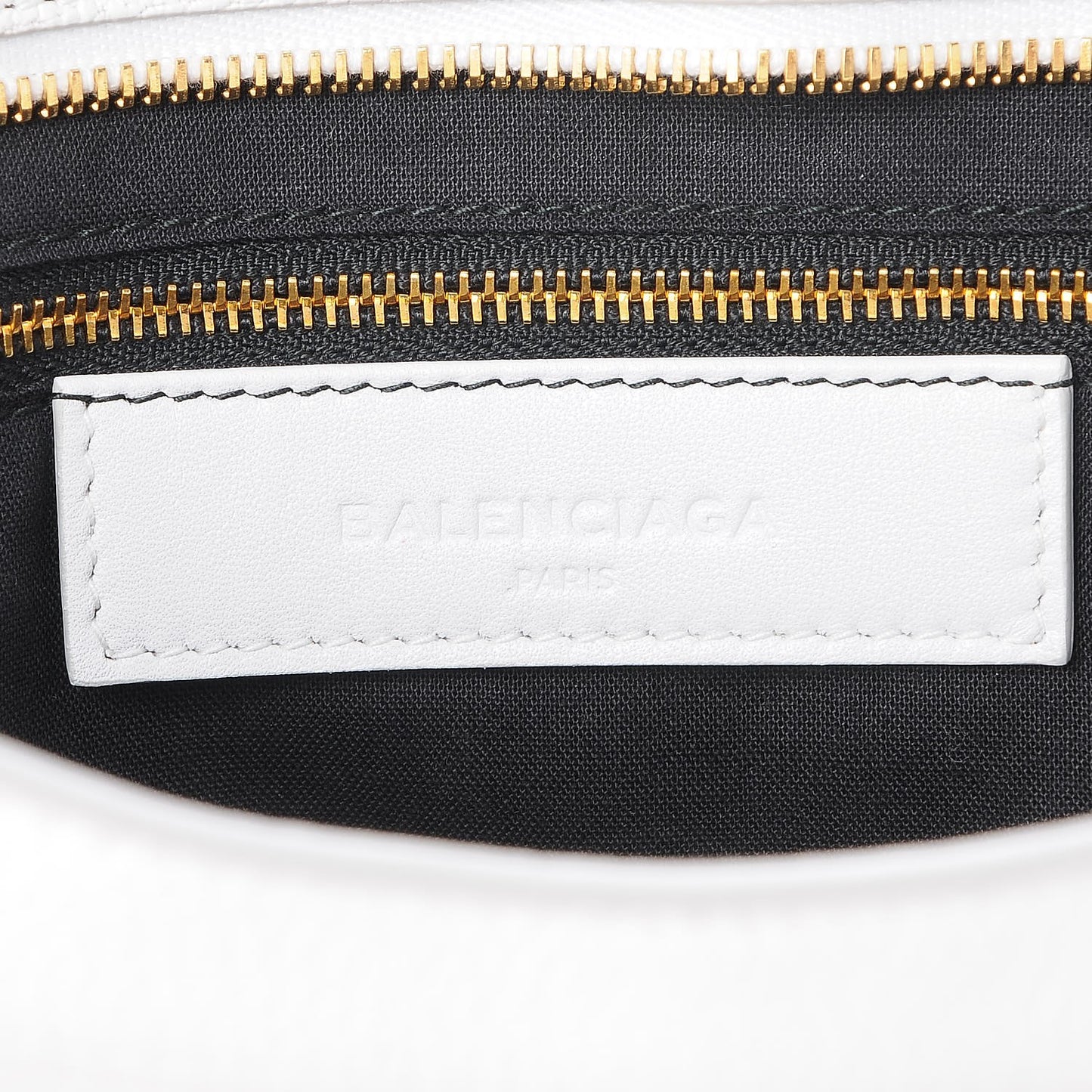 Chevre Gold Metallic Edge Hardware City White