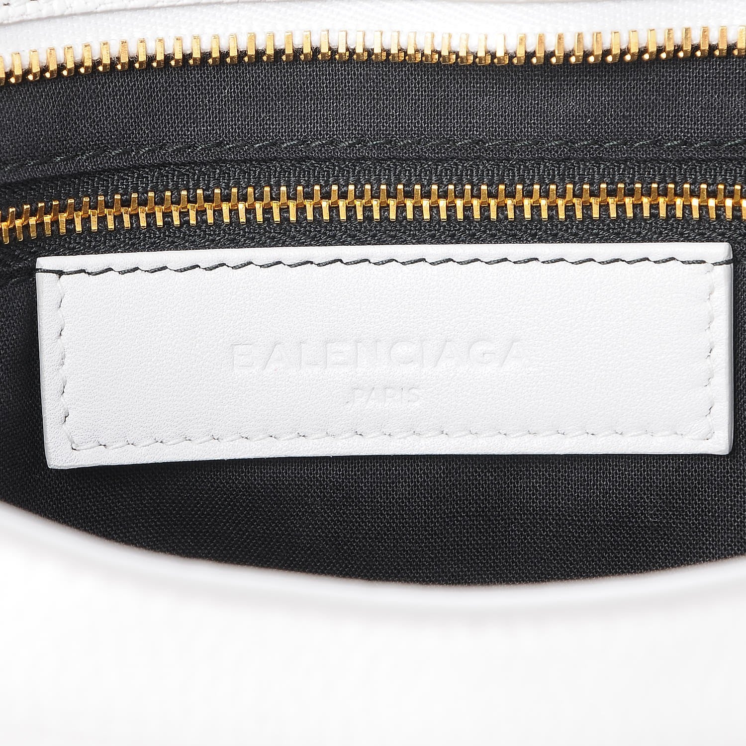 Balenciaga Chevre Gold Metallic Edge Hardware City White 7 of 8