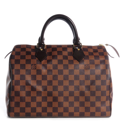 Louis Vuitton Damier Ebene Speedy 30 1 of 10