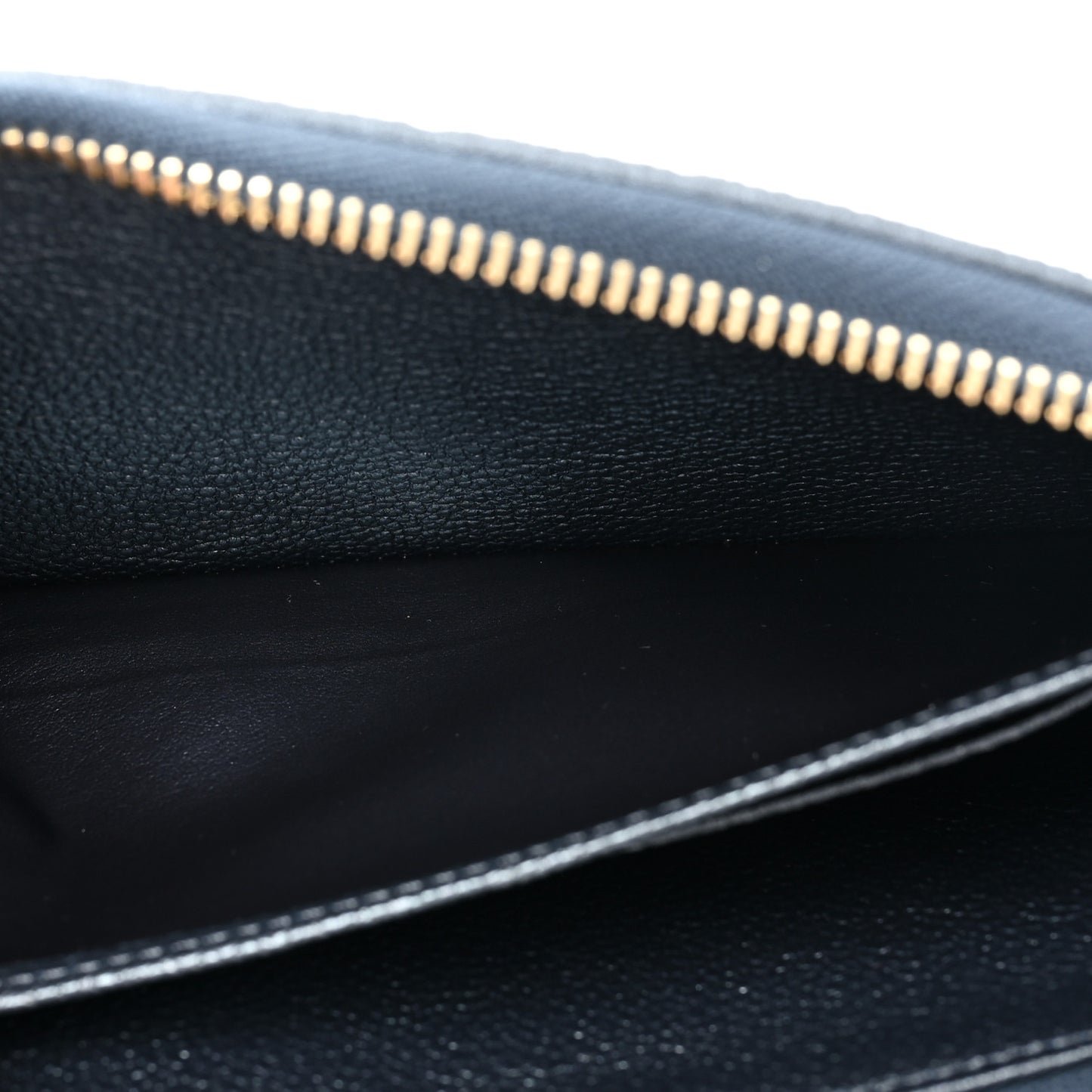 Metallic Empreinte Monogram Zippy Wallet Navy Blue