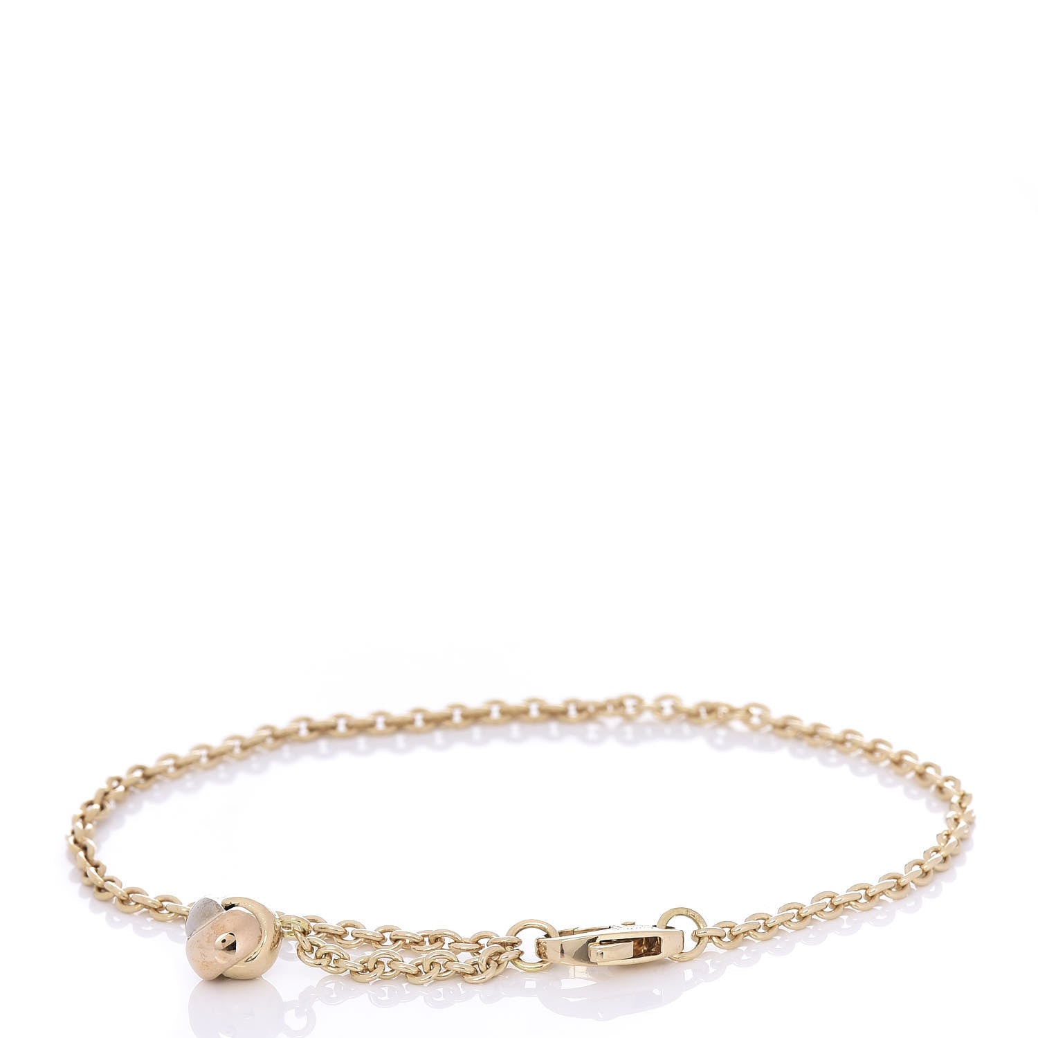Cartier 18K Yellow White Pink Gold Trinity Ball Bracelet 1 of 4