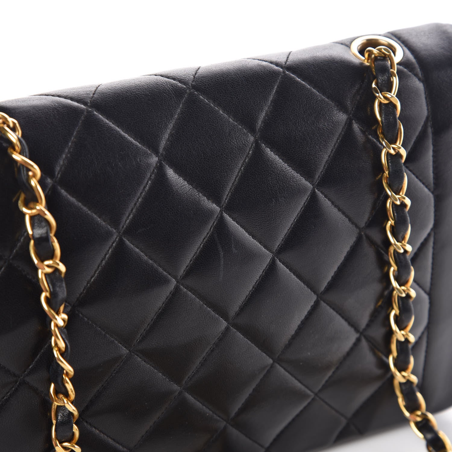 Chanel Lambskin Quilted Medium Single Flap Black 14 of 15