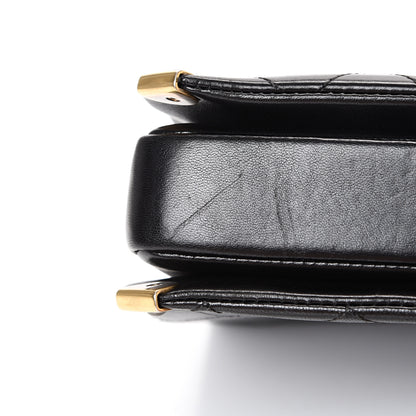 Chanel Shiny Lambskin Quilted Around The Corner Flap Black 13 of 14
