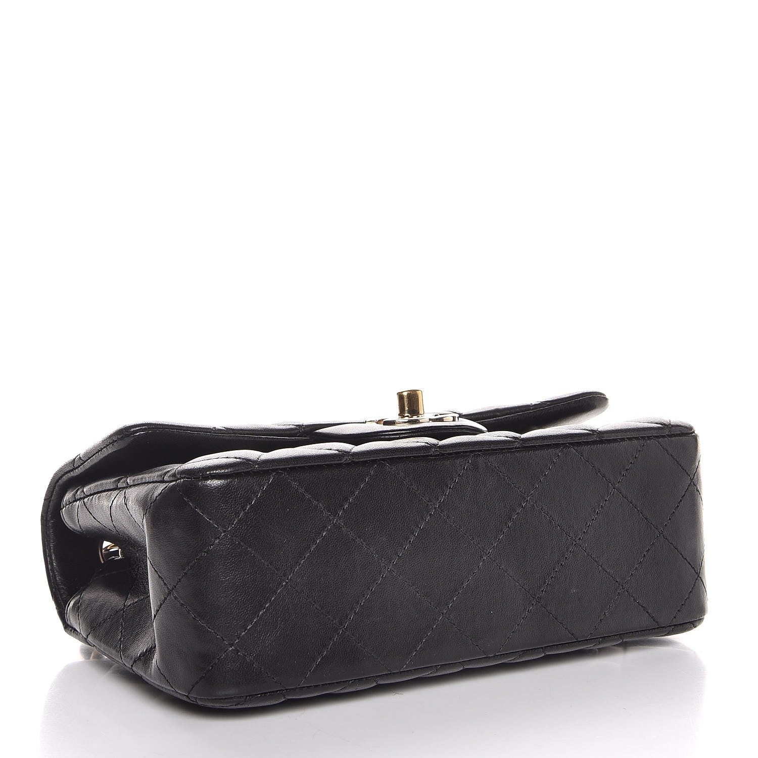 Chanel Lambskin Quilted Mini Rectangular Flap Black 4 of 8