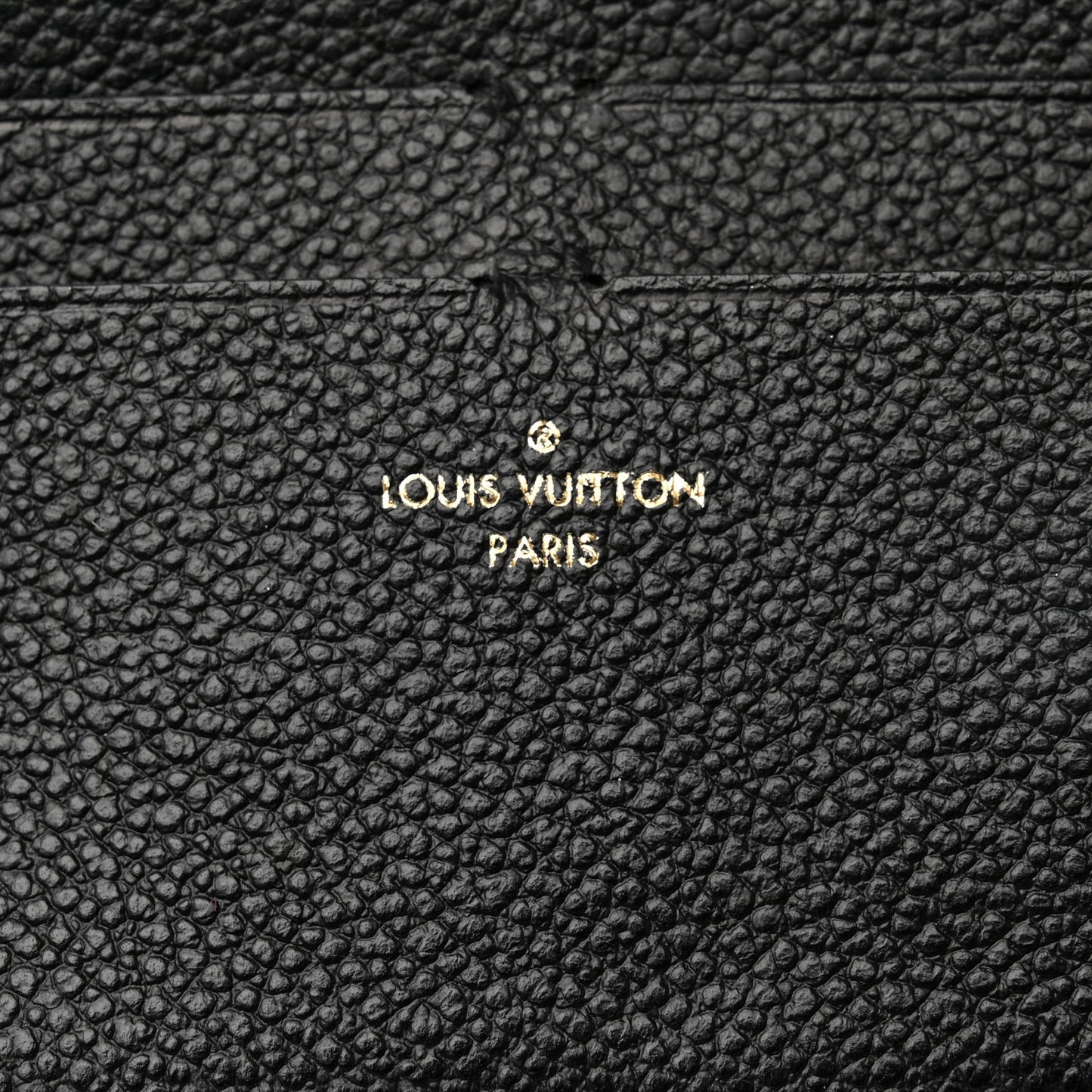 Calfskin Felicie Chain Wallet Card Holder Insert Black
