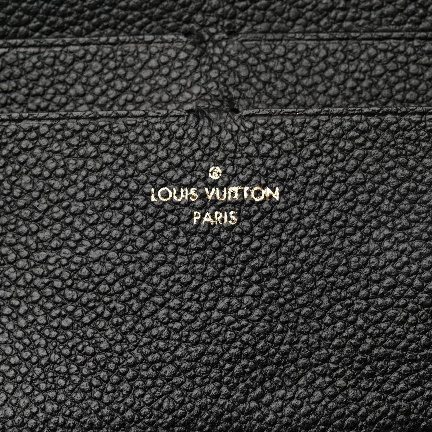 Louis Vuitton Calfskin Felicie Chain Wallet Card Holder Insert Black 6 of 6