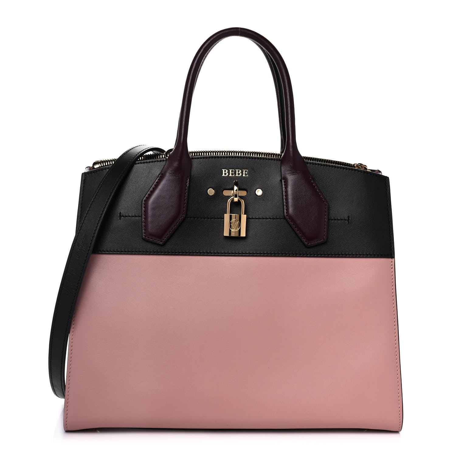 Louis Vuitton Calfskin City Steamer MM Magnolia Black 1 of 9