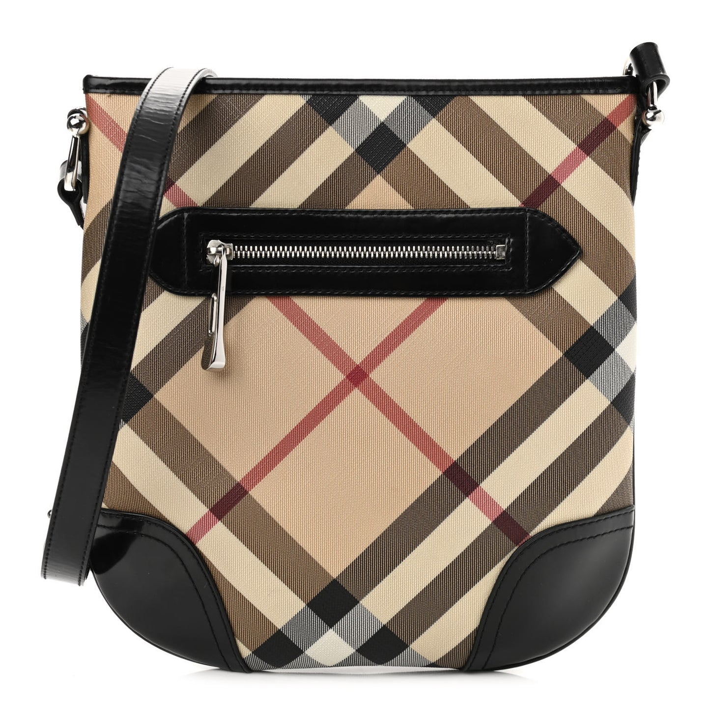Supernova Check Small Dryden Crossbody Bag Black