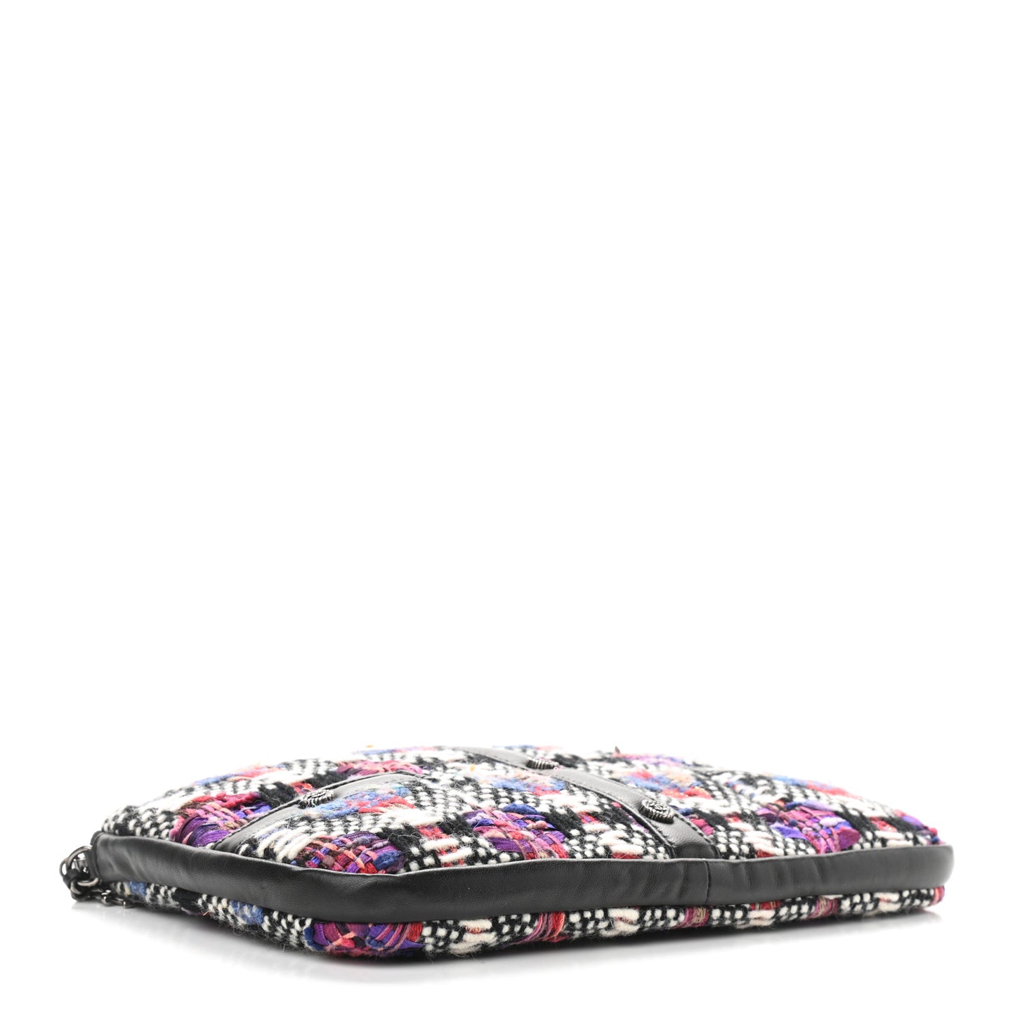 Tweed Lambskin Girl Shoulder Bag Multicolor Black