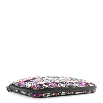 Chanel Tweed Lambskin Girl Shoulder Bag Multicolor Black 3 of 9