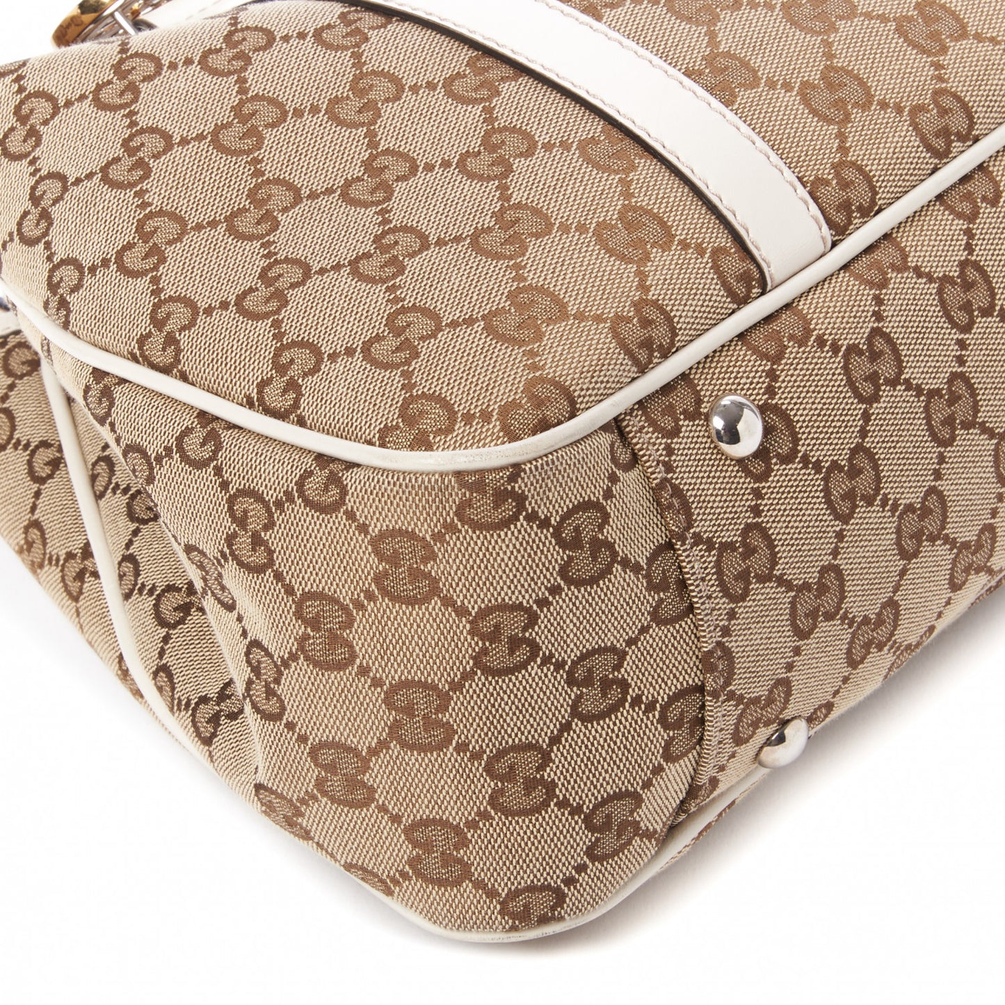 Monogram Medium Twins Tote Off White