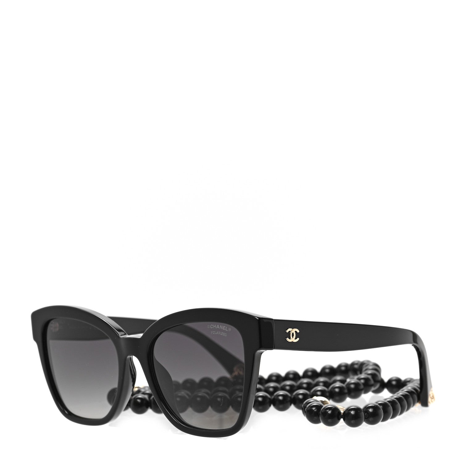 Chanel Acetate Chain Square Sunglasses 5487-A Black 1 of 6