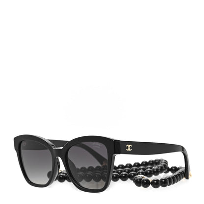 Chanel Acetate Chain Square Sunglasses 5487-A Black 1 of 6