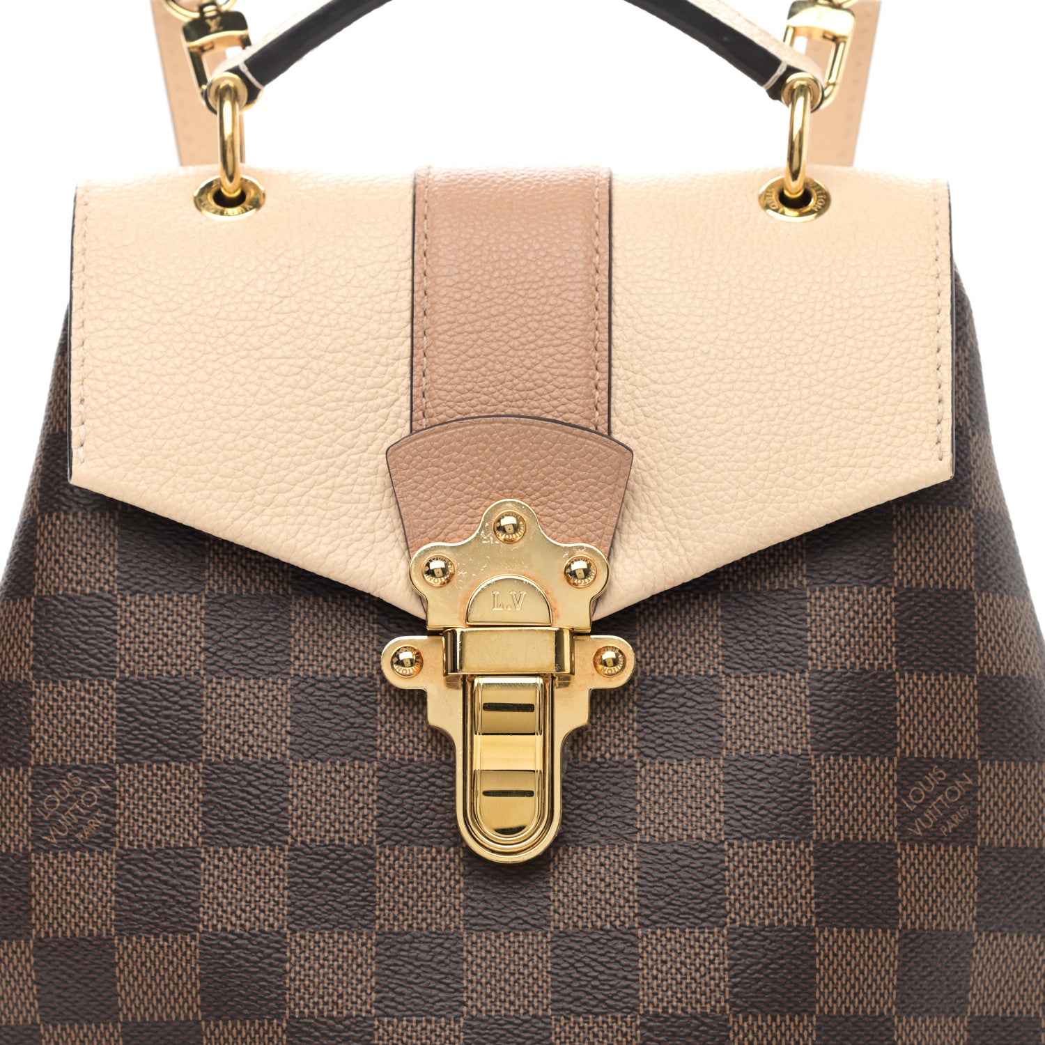 Louis Vuitton Damier Ebene Clapton Backpack Creme 6 of 9