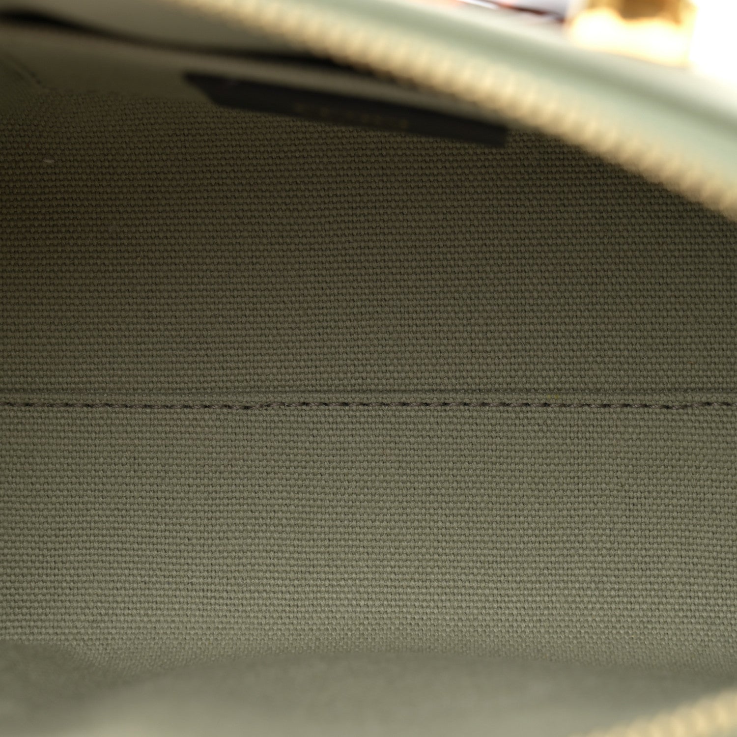 Fendi Canvas Vitello King Plexiglass Logo Embroidered Mini By The Way Top Handle Boston Bag Green Tea 5 of 10