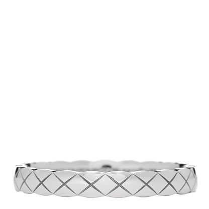 Chanel 18K White Gold Mini Coco Crush Ring 64 10.75 1 of 5