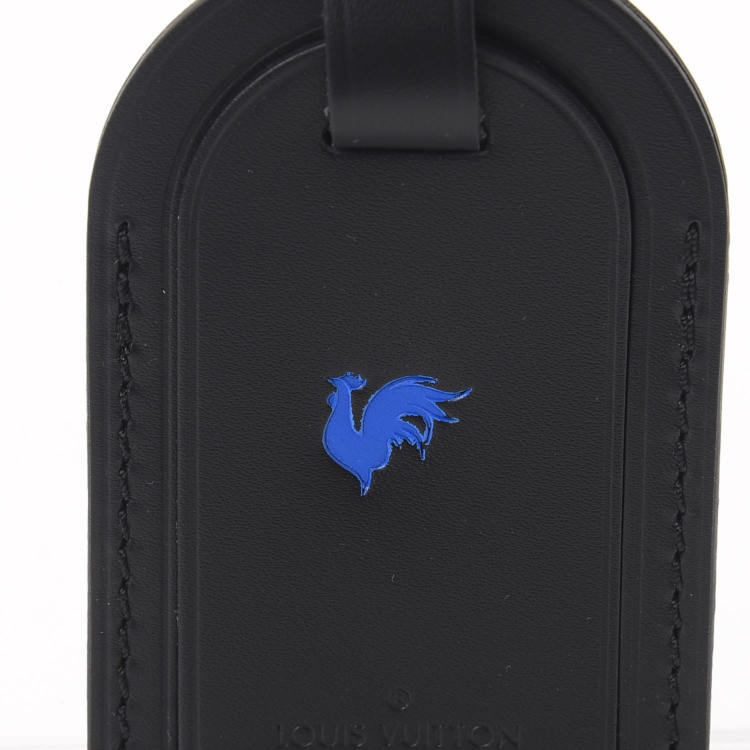 Louis Vuitton Calfskin Luggage Tag Black 3 of 6