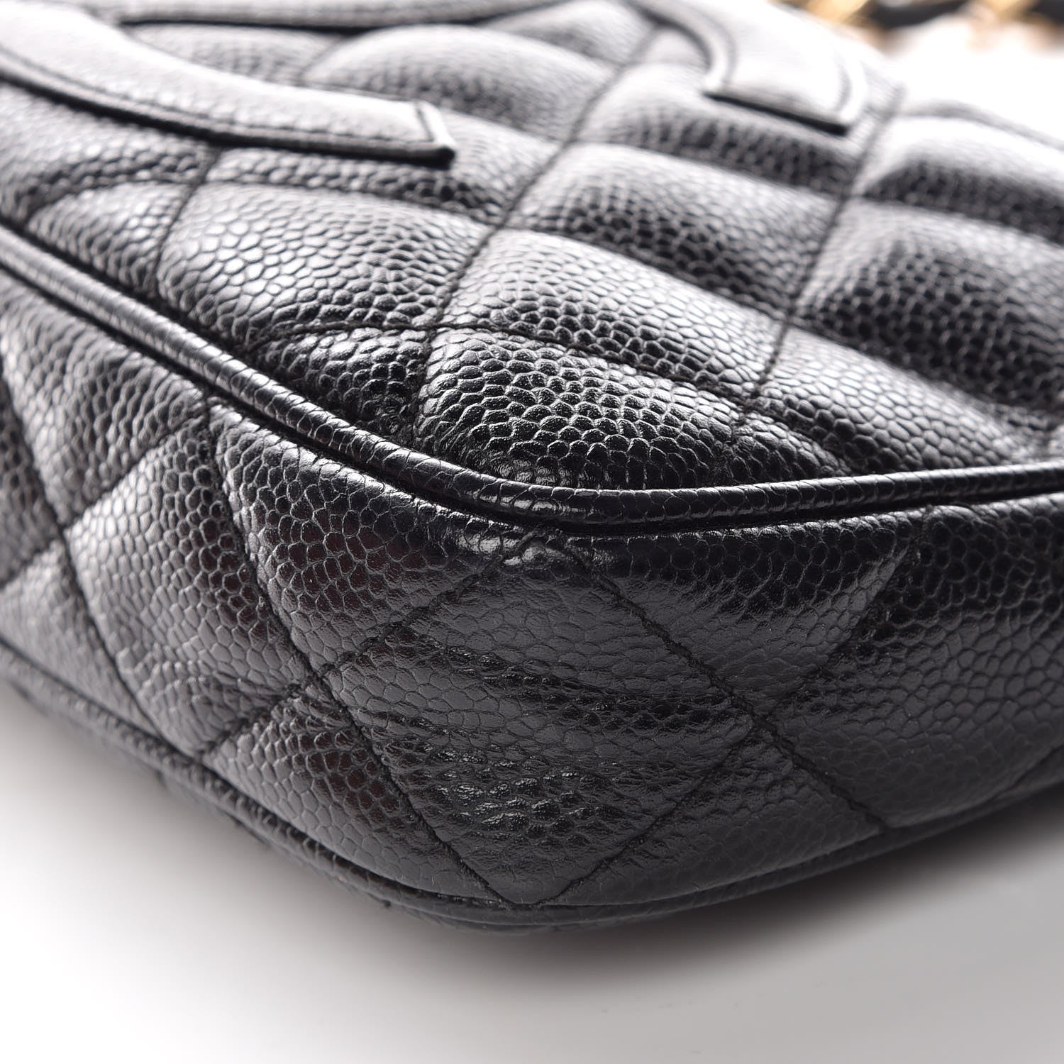 Chanel Caviar Quilted CC Shoulder Bag Black 6 of 9