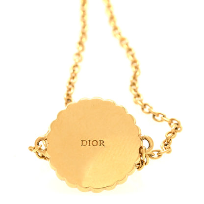 Christian Dior Pearl Glass Petit CD Baroque Bracelet Gold Black 4 of 5