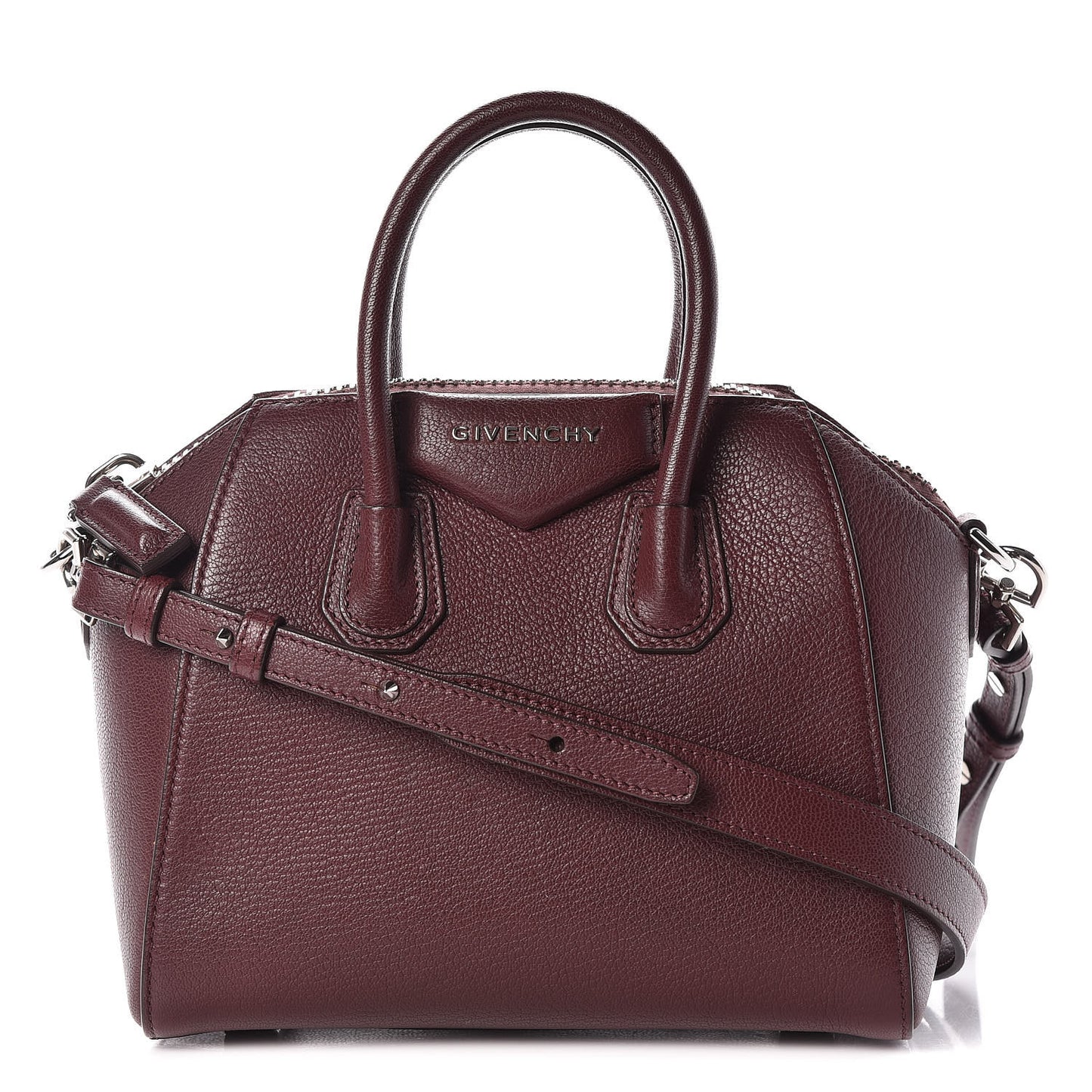 Sugar Goatskin Mini Antigona Oxblood