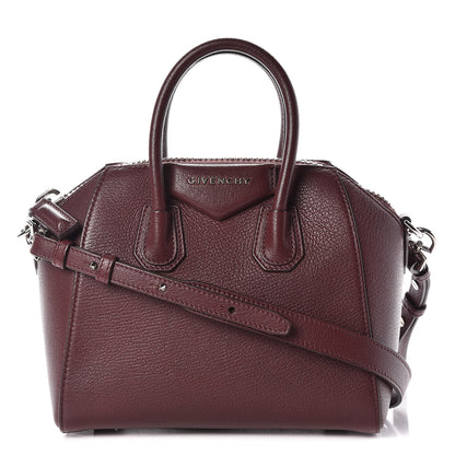 Givenchy Sugar Goatskin Mini Antigona Oxblood 1 of 10