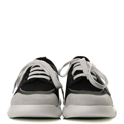 Hermes Epsom Technical Canvas Vitesse Sneakers 43.5 Black 2 of 10