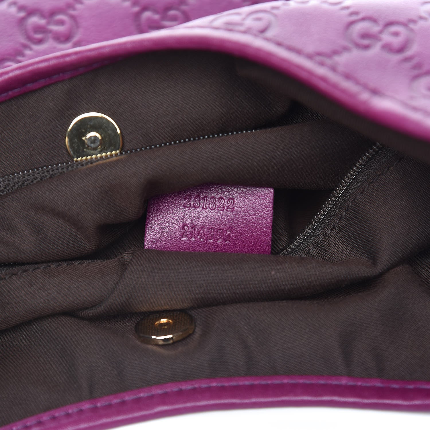 Gucci Guccissima Medium New Britt Hobo Purple 7 of 11