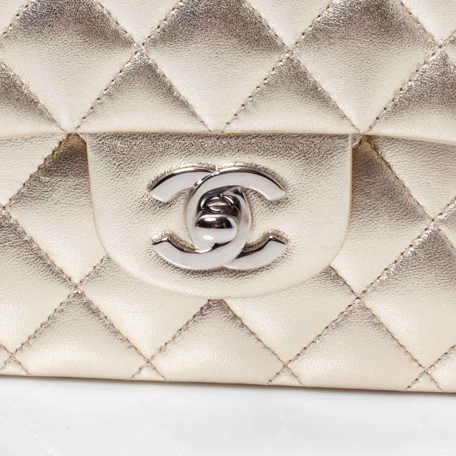 Chanel Lambskin Medium Double Flap Gold 6 of 10