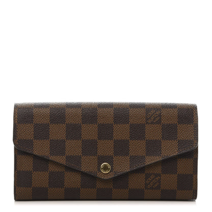 Louis Vuitton Damier Ebene Sarah Wallet NM 1 of 9
