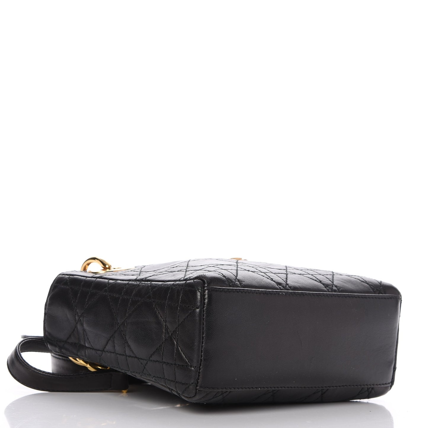 Lambskin Cannage Mini Lady Dior Black