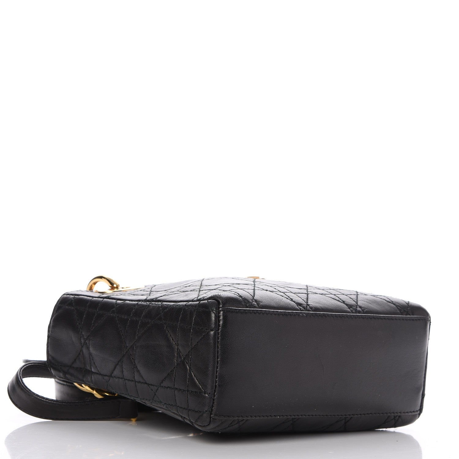 Christian Dior Lambskin Cannage Mini Lady Dior Black 4 of 7