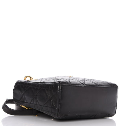 Christian Dior Lambskin Cannage Mini Lady Dior Black 4 of 7