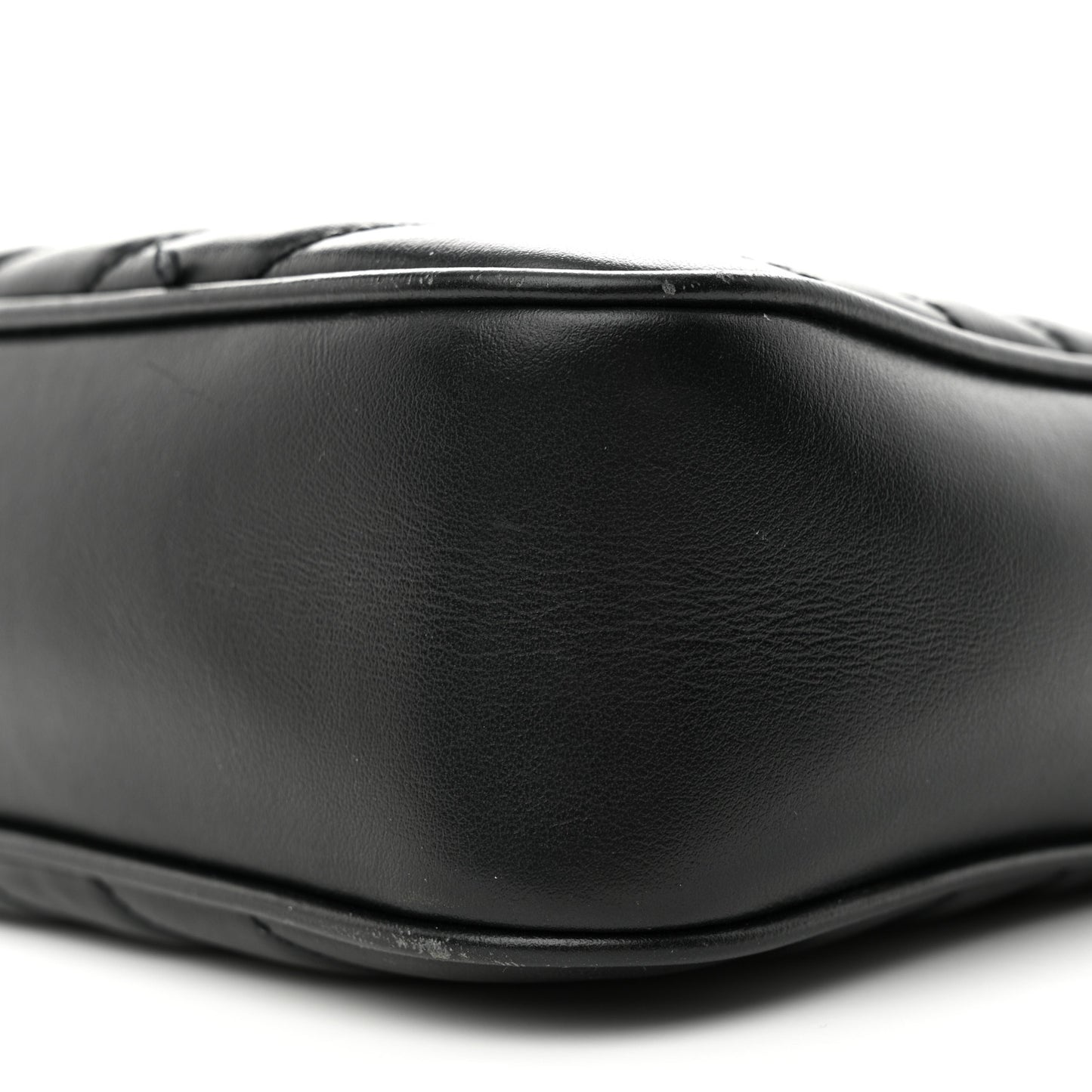 Calfskin Matelasse Monogram Monochrome Lou Camera Bag Black