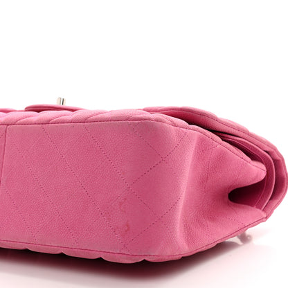 Chanel Iridescent Caviar Quilted Jumbo Double Flap Pink 10 of 13