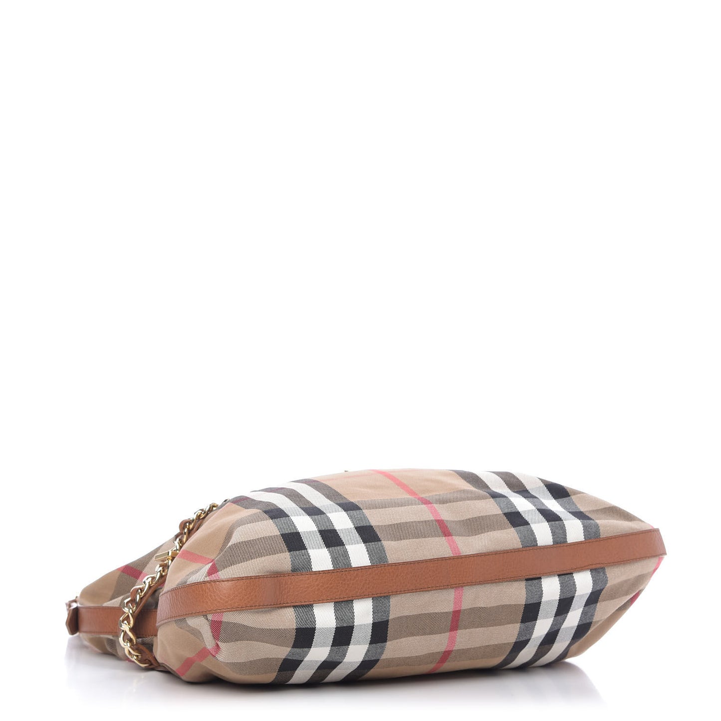 House Check Chain Hobo Tan