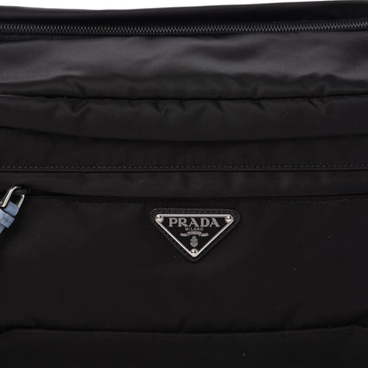 Prada Tessuto Nylon Calfskin Studded Belt Bag Black Astrale 9 of 9