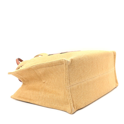 Celine Canvas Calfskin Triomphe Large Cabas Thais Natural Tan 4 of 10