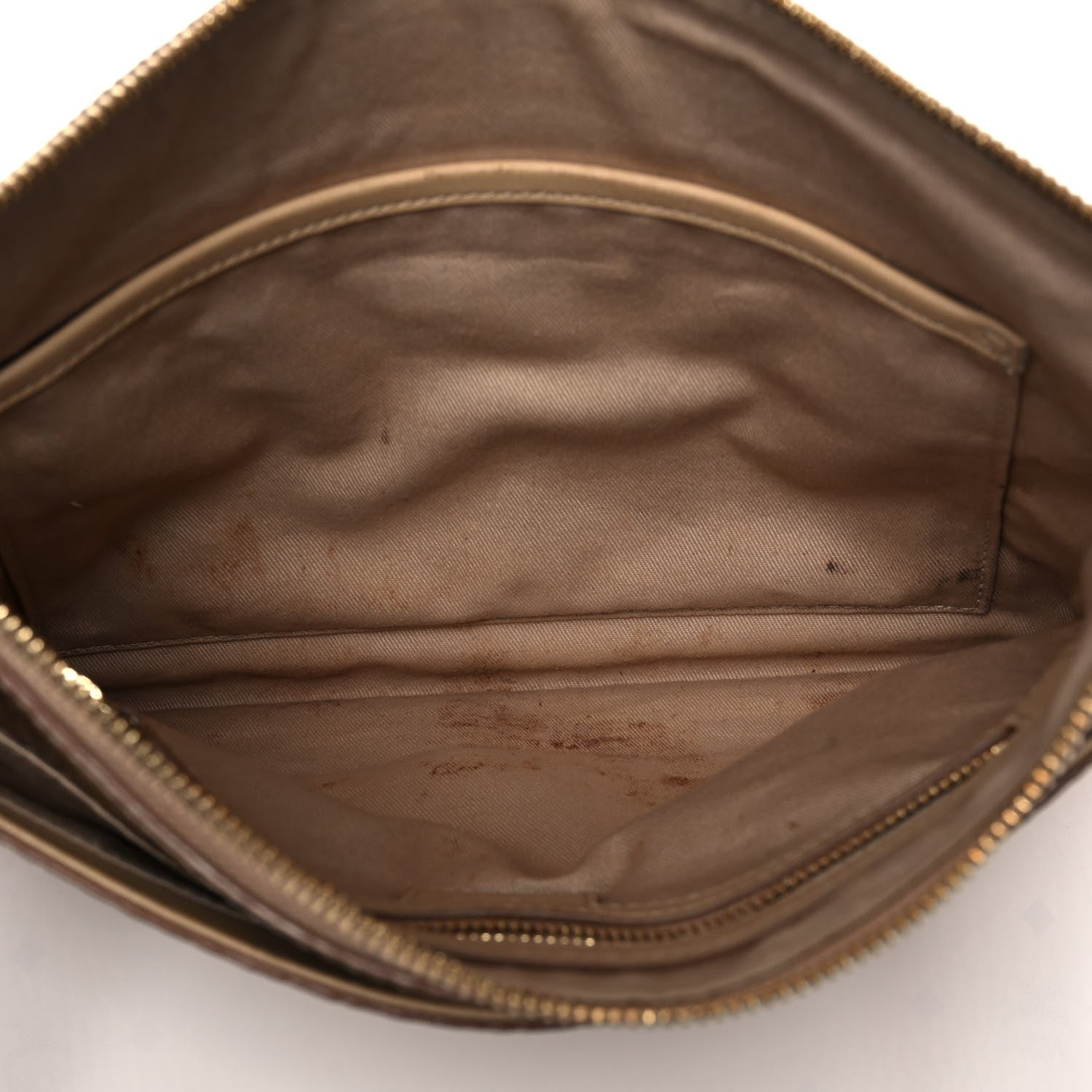 MCM Metallic Visetos Medium Crossbody Pouch Berline Gold 5 of 10