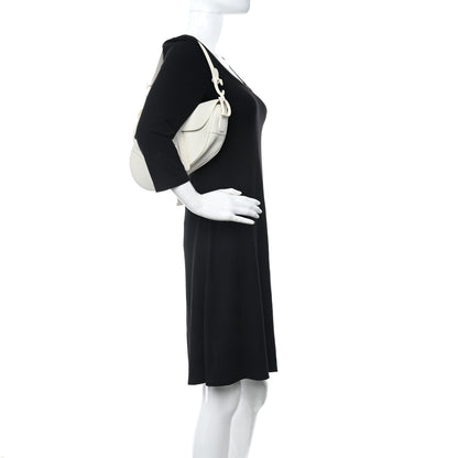 Christian Dior Ultra Matte Calfskin Saddle Bag Off White 2 of 9
