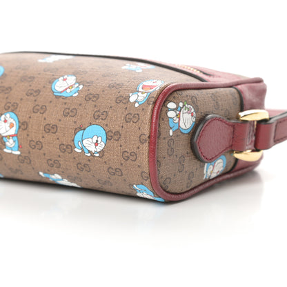 Gucci X DORAEMON Mini Vintage GG Supreme Monogram Camera Bag Beige Cherry Red 11 of 12